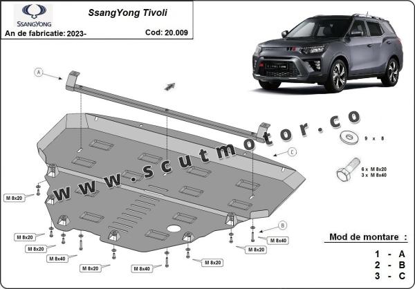 Scut motor metalic SsangYong Tivoli 1