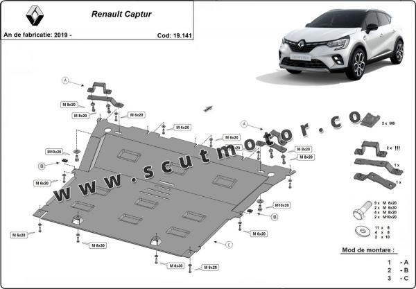 Scut motor Renault Captur 9