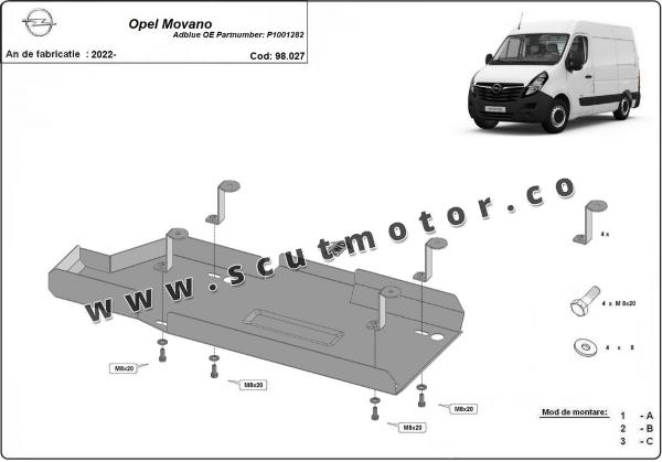 Scut rezervor AdBlue Opel Movano 4