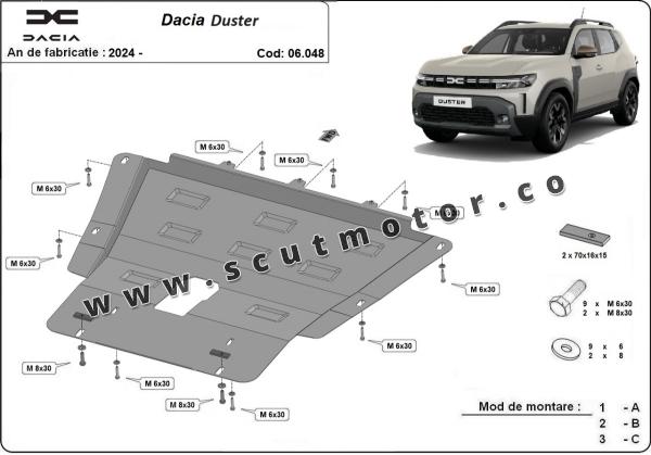 Scut motor Dacia Duster - 4x2 + 4x4 9