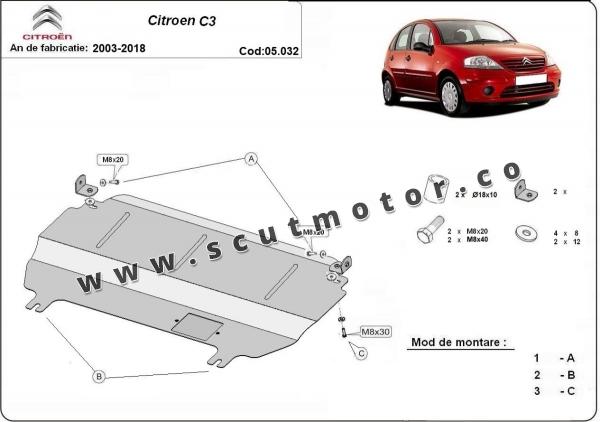 Scut motor Citroen C3 3