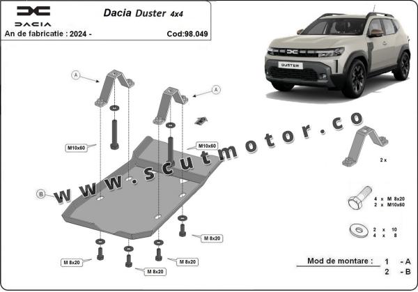 Scut diferențial spate Dacia Duster 4x4 7