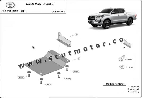 Scut din aluminiu pentru senzor filtru de particule pentru Toyota Hilux 6