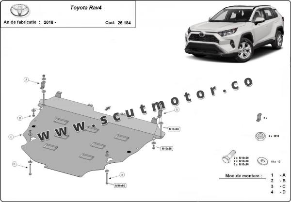 Scut motor din aluminiu Toyota RAV4 3