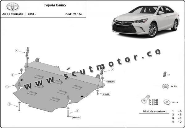 Scut motor din aluminiu Toyota Camry 6