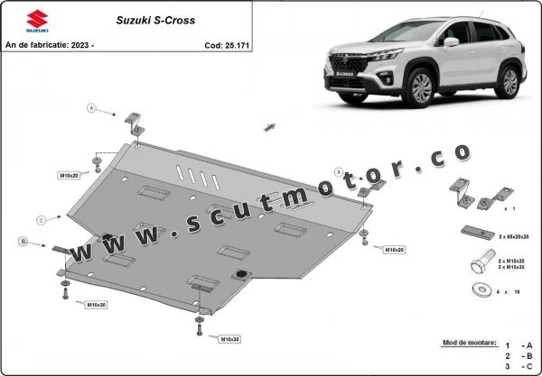 Scut motor din aluminiu Suzuki S-Cross 3