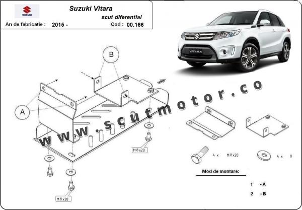 Scut diferențial din aluminiu Suzuki Vitara 3