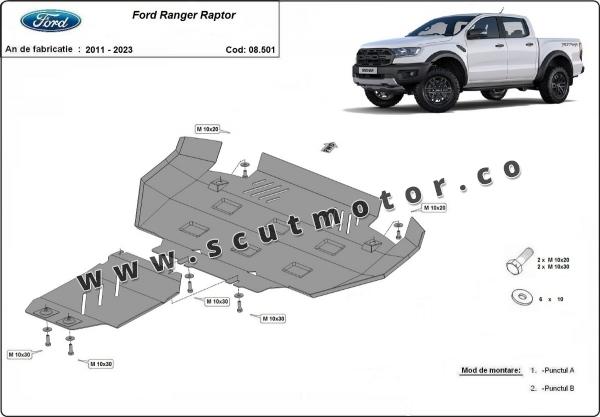 Scut motor Ford Ranger Raptor 3