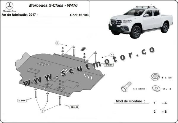 Scut motor Mercedes X-Class  3