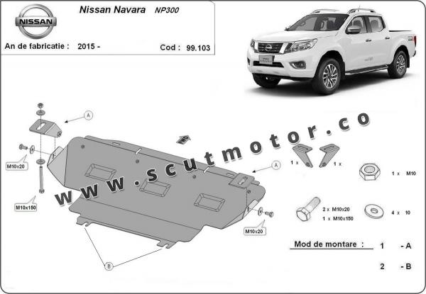 Scut radiator Nissan Navara NP300 după 2015 3