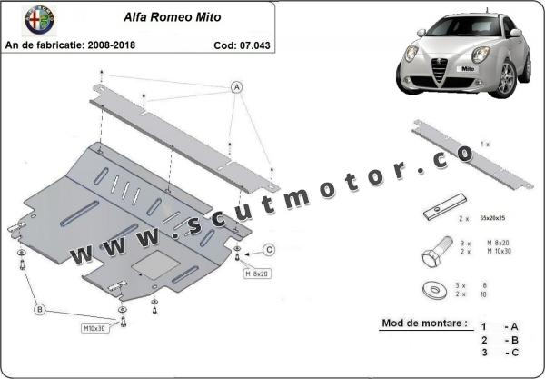 Scut motor Alfa Romeo Mito 3