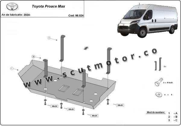 Scut rezervor AdBlue Toyota Proace Max 3