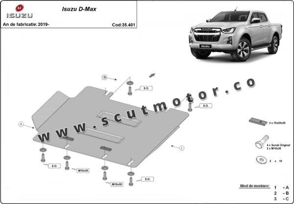 Scut motor Isuzu D-Max 3