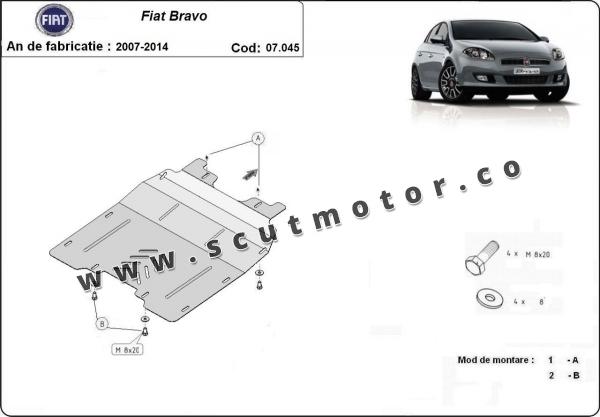 Scut motor și cutie de viteză Fiat Bravo 3