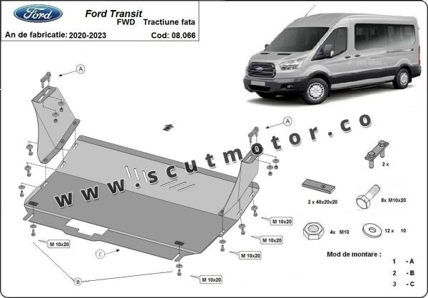 Scut motor Ford Transit - tractiune fata 3