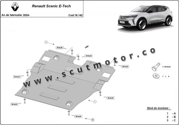 Scut motor Renault Scenic E-Tech 3