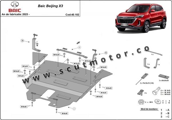 Scut Motor Baic Beijing X3 3