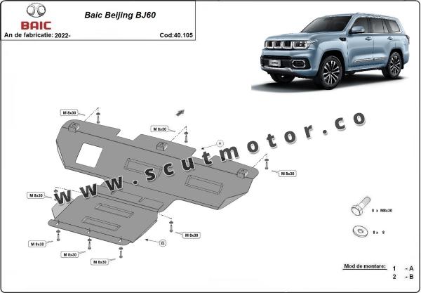 Scut motor metalic Baic Beijing BJ60 3