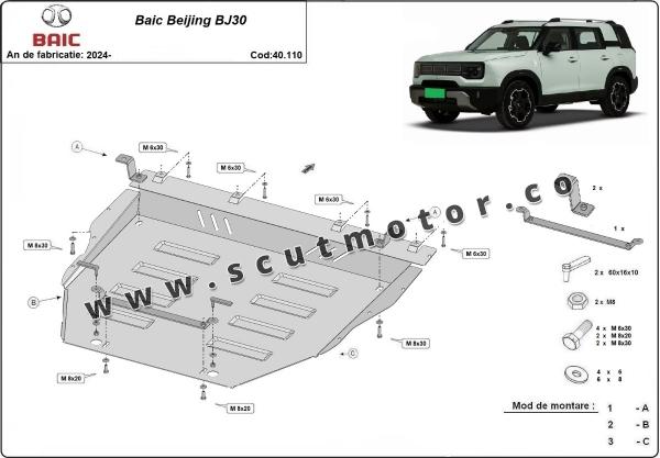 Scut motor metalic Baic Beijing BJ30 3